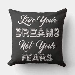 Live Your Dreams anpassningsbar färg dekorativ kud Utomhuskudde