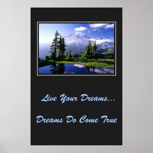 Live Your Dreams Poster (Framsidan)