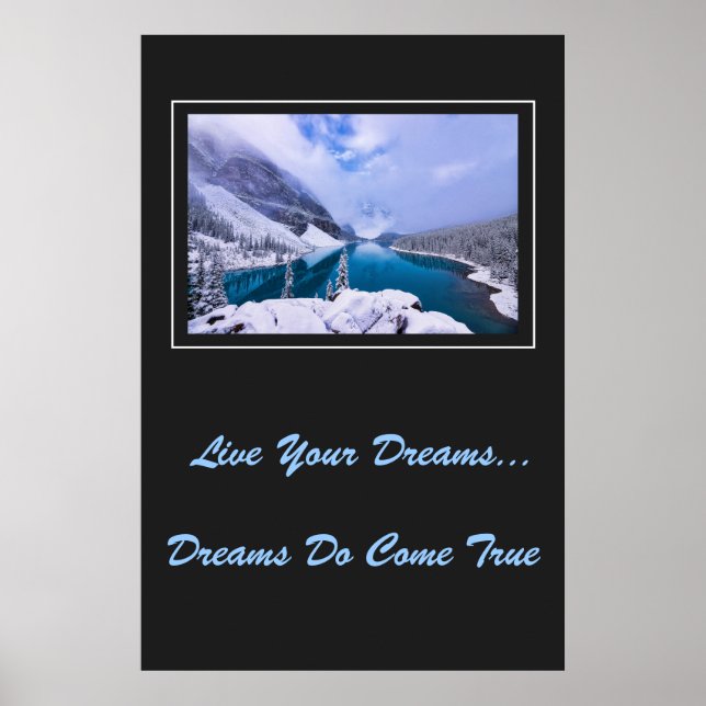 Live Your Dreams Poster (Framsidan)