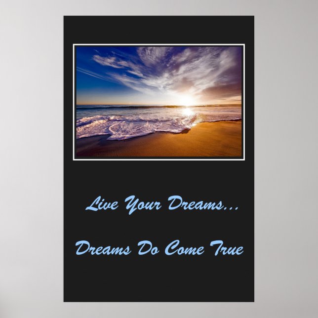 Live Your Dreams Poster (Framsidan)