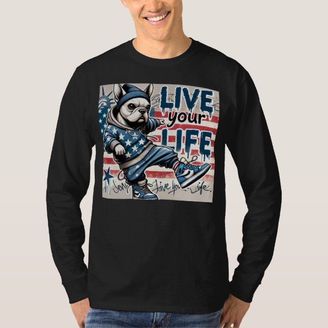 live your life t shirt (Framsida)