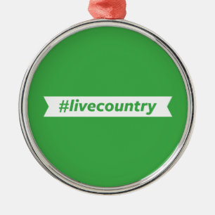 #LiveCountry Julgransprydnad Metall