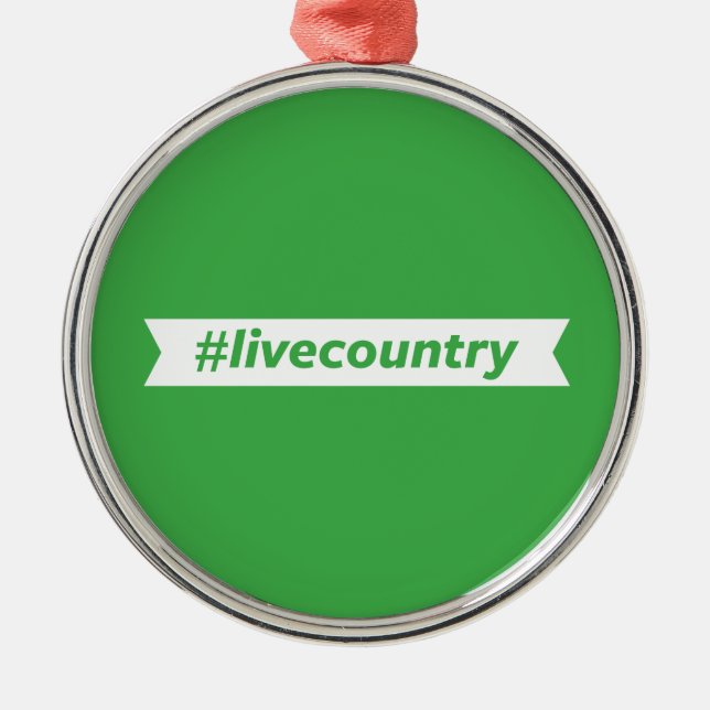#LiveCountry Julgransprydnad Metall (Framsidan)