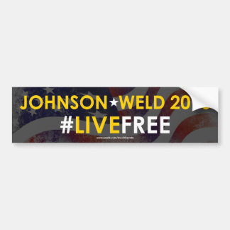 #LIVEFREE för Johnson/svetsningsen som tror på Bildekal