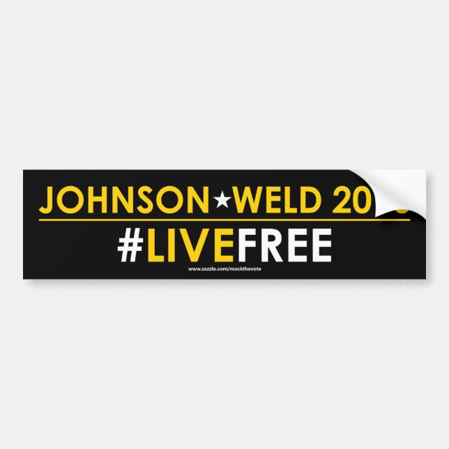 #LIVEFREE för Johnson/svetsningsen som tror på Bildekal (Framsidan)