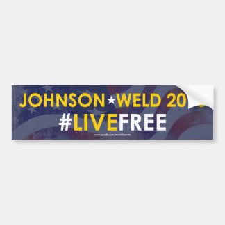 #LIVEFREE för Johnson/svetsningsen som tror på Bildekal