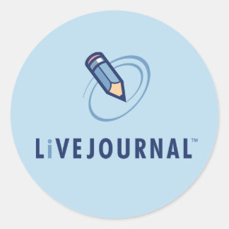 LiveJournal logotyplodrät Runt Klistermärke