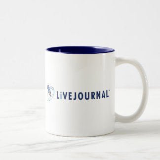 LiveJournal logotypvågrät Två-Tonad Mugg