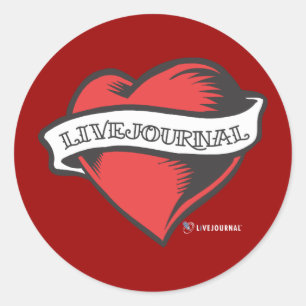 LiveJournal tatuering Runt Klistermärke