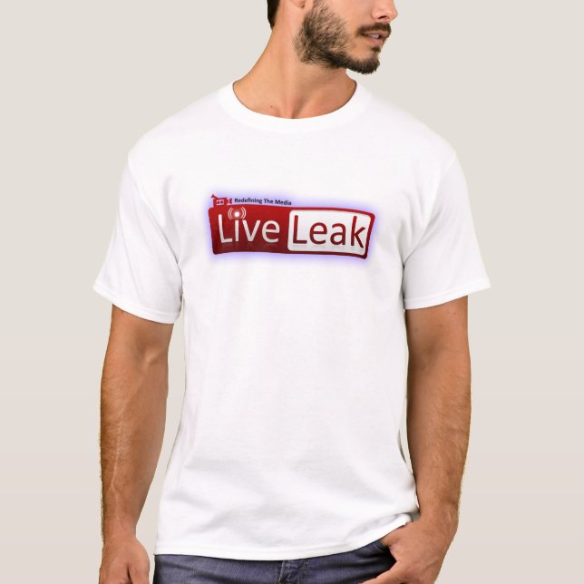 LiveLeak logotypskjorta - vit Tröja (Framsida)