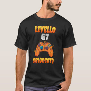 Livello 67 Sbloccato 67 Compleanno 67 Anni Videogi T Shirt