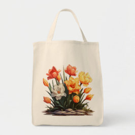 Lively Blommor Tote Tygkasse