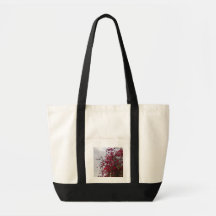Lively Röda Blommor Naturfotografering Toteväska -
