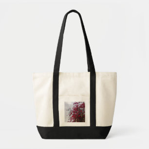 Lively Röda Blommor Naturfotografering Toteväska - Tygkasse