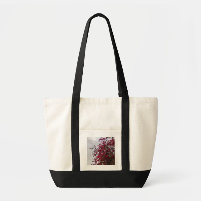 Lively Röda Blommor Naturfotografering Toteväska - Tygkasse (Framsidan)