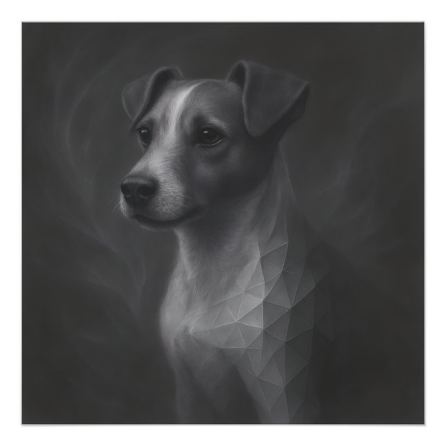 Lively Spirit – Jack Russell Geometry Fototryck (Framsidan)