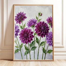 Livelybbla Dahlia Canvastryck Väggkonst
