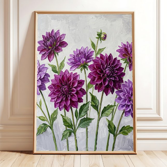 Livelybbla Dahlia Canvastryck Väggkonst (Skapare uppladdad)