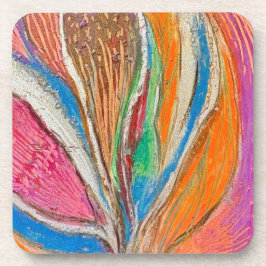 Livelyt botaniskt formspråk l Hård plastunderlägg Underlägg