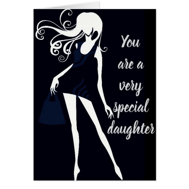 LIVEN ÄR FYLLDA MED KÄRLEK "DAUGHTERS BIRTHDAY" HÄLSNINGSKORT (Framsidan)