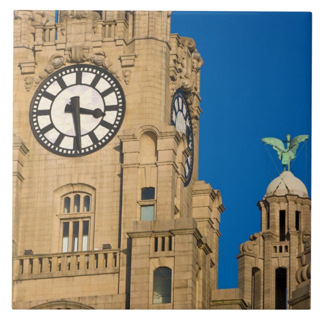 Liver Building, Liverpool, Merseyside, England Kakelplatta (Framsidan)