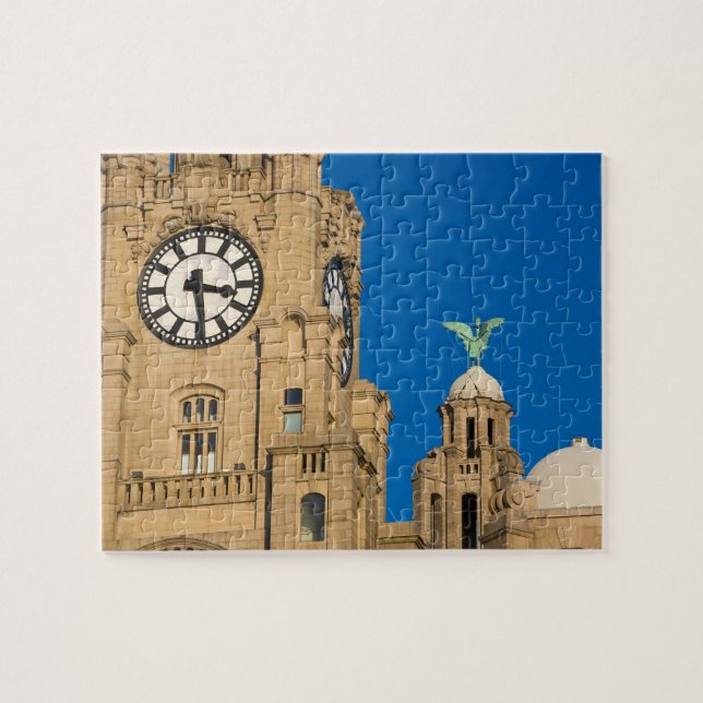 Liver Byggnad, Liverpool, Merseyside, England Pussel (Horisontell)