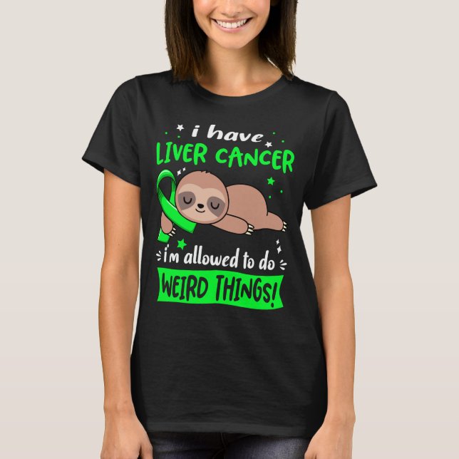 Liver Cancer Awareness Month Ribbon Gifts T Shirt (Framsida)