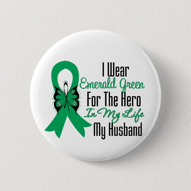 Liver Cancer Ribbon Hero My Make Knapp (Framsida)