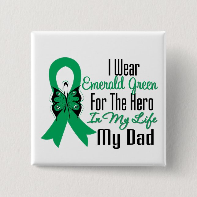 Liver Cancer Ribbon Hero My Pappa Knapp (Framsida)