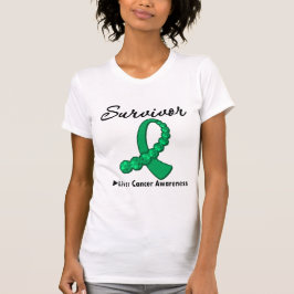 Liver Cancer Survivor Gemstone Ribbon T Shirt