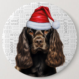 Liver Cocker Spanska Santa Hund Woof Background Knapp