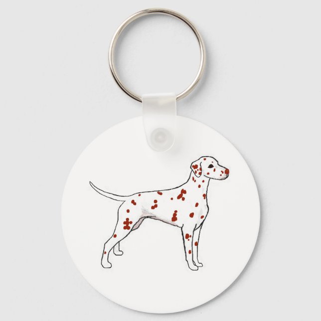 Liver Dalmatien Nyckelring (Framsida)