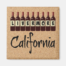 Livermore California Red Vin Flaskor Tasting Rolig Magnet