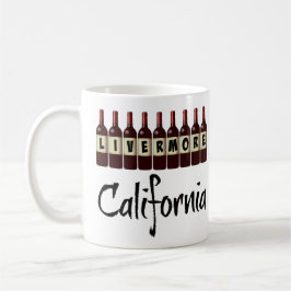 Livermore California Red Wine Bottles Tasting Fun Kaffemugg