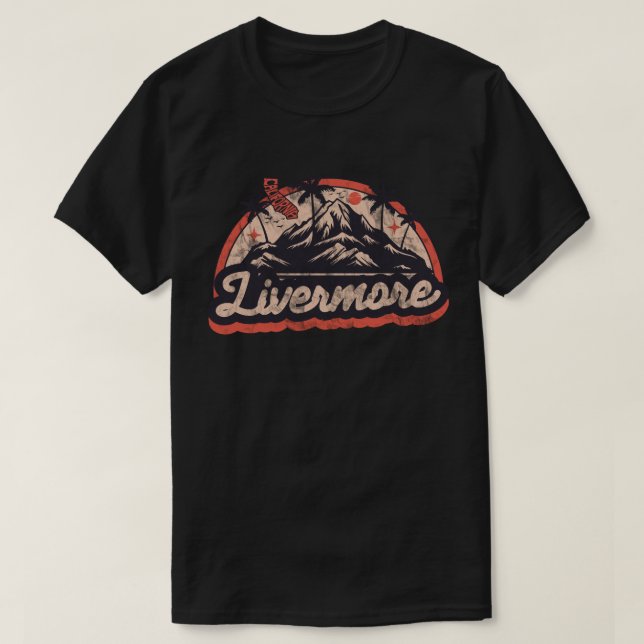 Livermore, Kalifornien T Shirt (Design framsida)