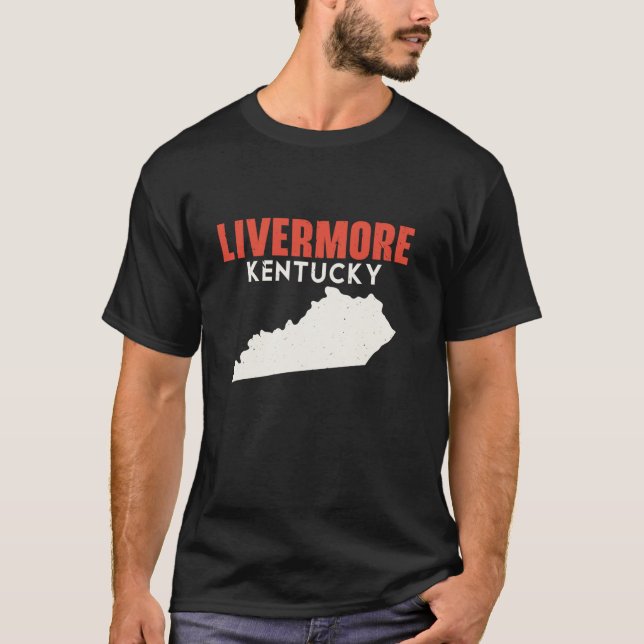 Livermore Kentucky USA State America Travel Kentuc T Shirt (Framsida)