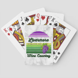 Livermore Wine Country Purple Green Stripes Grapes Casinokort