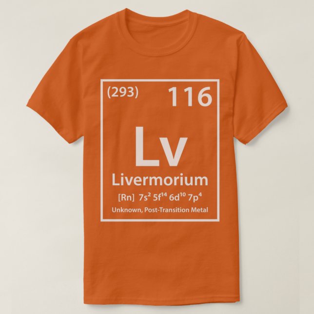 Livermorium Inslag T Shirt (Design framsida)