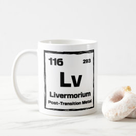 Livermorium (Lv) - Periodic Table of The Elements Kaffemugg