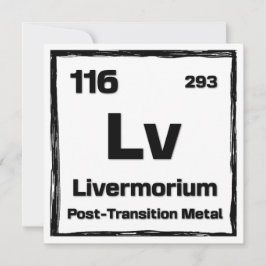 Livermorium (Lv) - Periodic Table of The Elements Kort