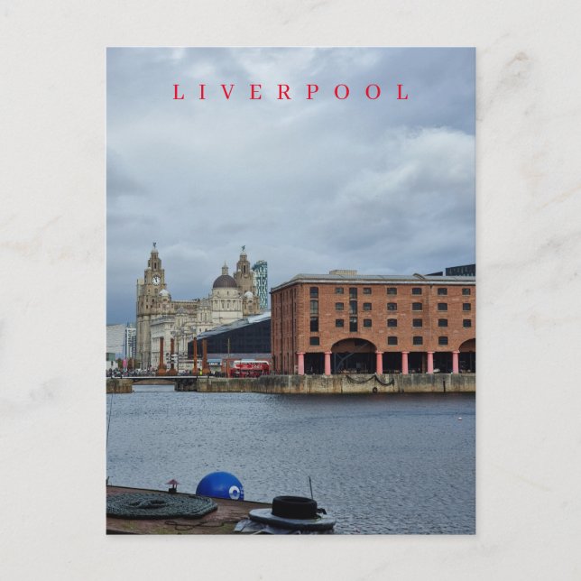 Liverpool Albert Dock vykort (Framsida)