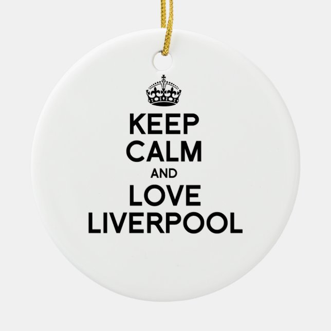 LIVERPOOL BEHÅLLALUGN - .PNG JULGRANSPRYDNAD KERAMIK (Framsidan)