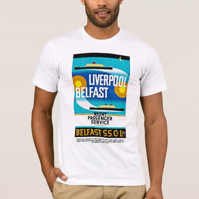 Liverpool - Belfast färja T-shirt (Framsida)