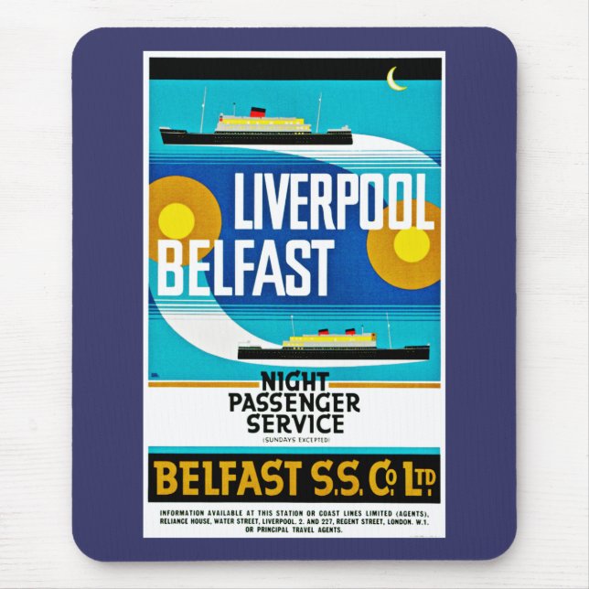 Liverpool - Belfast Ferry Musmatta (Framsidan)