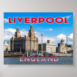 Liverpool, besök England.. Poster