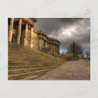 Liverpool Central Bibliotek i William Brown St Vykort