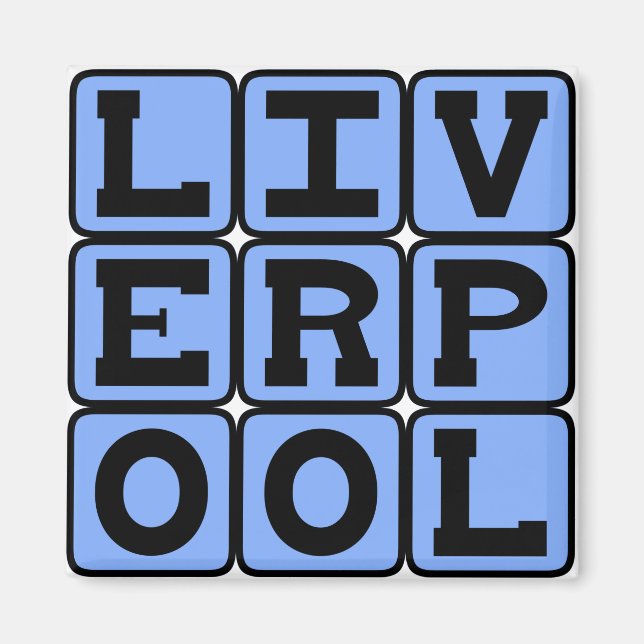 Liverpool, City i England Magnet (Framsidan)