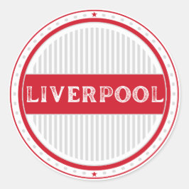 Liverpool City Pride Emblem – English Identity Runt Klistermärke