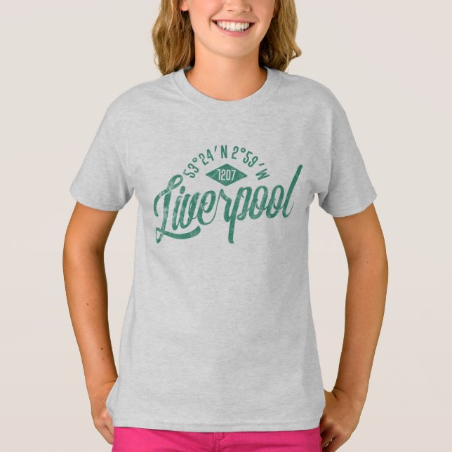 Liverpool Coordinates Tee Shirt (Framsida)