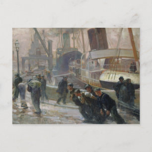 Liverpool Dockers in Dawn, 1903 Vykort